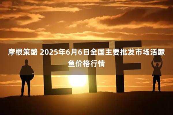 摩根策酪 2025年6月6日全国主要批发市场活鳜鱼价格行情